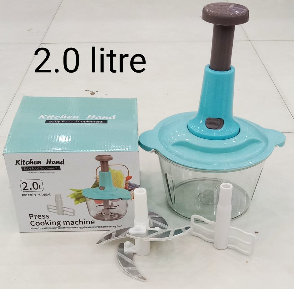 Kitchen Hand Push Chopper – High Quality Manual Food Chopper with Lock
