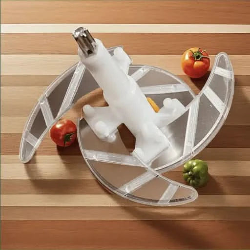Stainless Steel 2L Heavy Duty Manual Food Chopper – Durable Kitchen Vegetable Cutter – Ramzan Special Offer