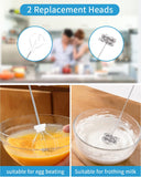 Milk Frother Handheld, Milk Frother Electric Rechargeable USB, Electric Whisk Powerful 14000rpm, Portable Coffee Frother, Mini Matcha Whisk