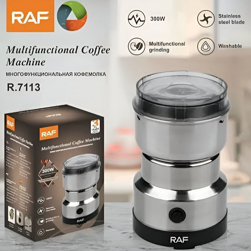 RAF Multifunctional Coffee Machine Grind coffee beans, spices & more with this powerful 300W grinder